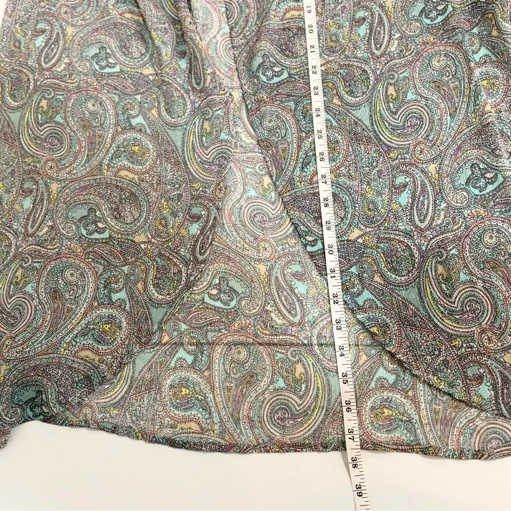 H&M Paisley Split Hem Cover Up Festival Maxi Skirt